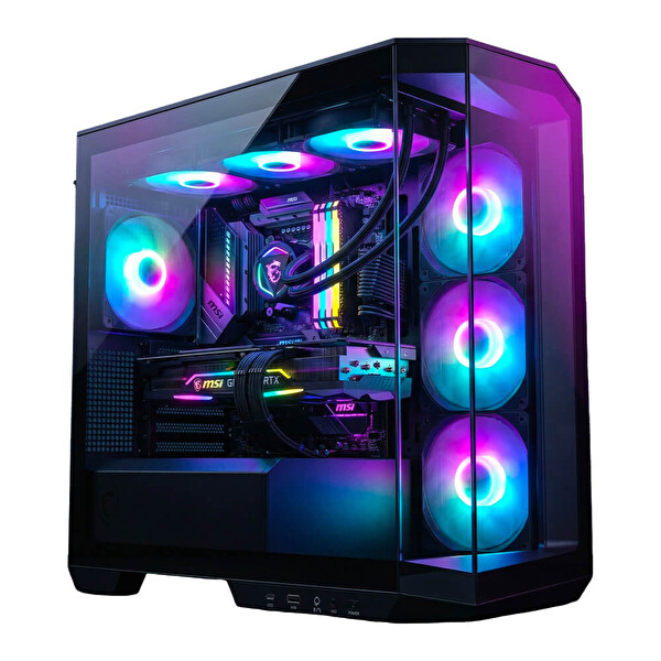 MSI MAG PANO Black X140 Ryzen 7 7800X3D 32 GB RAM DDR5 1 TB SSD M.2 NVMe 16GB RTX5060 Ti Sıvı Soğutmalı OEM