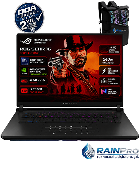 Asus ROG Strix SCAR 16 Intel Ultra 9 275HX 48 GB DDR5 2 TB SSD 24GB/RTX5090/175W 16