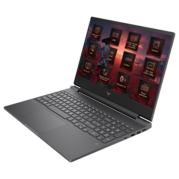 HP Victus Gaming 15 AMD Ryzen 7 7445HS 24GB 512GB SSD 6 GB RTX4050 144Hz 15.6