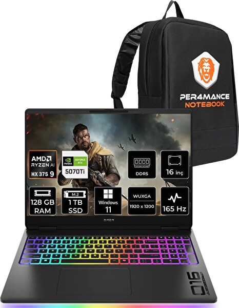HP Omen Max 16 AMD Ryzen AI 9 HX 375 16