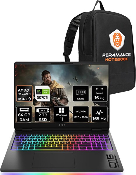 HP Omen Max 16 AMD Ryzen AI 9 HX 375 16