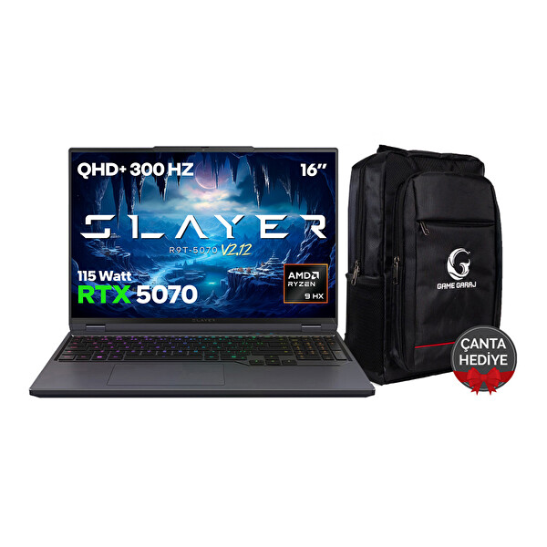 Game Garaj Slayer R9T-5070 V2.12 C3 AMD Ryzen 9 8945HX 64GB RAM 2TB SSD RTX5070 16