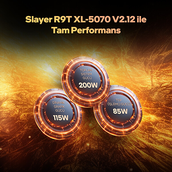 Game Garaj Slayer R9T XL-5070 V2.12 C2 AMD Ryzen 9 8945HX 32GB RAM 2TB SSD RTX5070 18