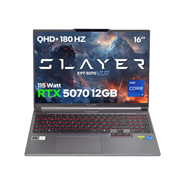 Game Garaj Slayer X9T-5070 V2.12 C3 Intel Core i9 14900HX 64GB RAM 2TB SSD RTX5070 16