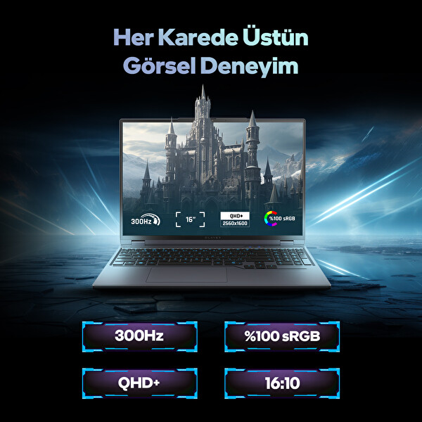 Game Garaj Slayer R9T-5070 V2.12 C2 AMD Ryzen 9 8945HX 32GB RAM 2TB SSD RTX5070 16