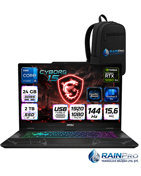 MSI Cyborg 15 Intel Core I5-13420H 15.6