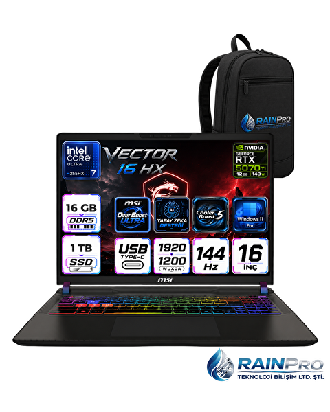 MSI Vector 16 HX AI Intel Core Ultra 7 255HX 16