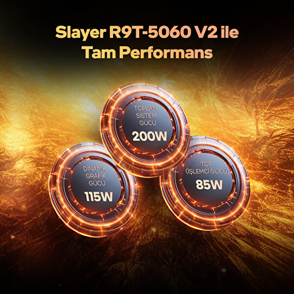 Game Garaj Slayer R9T-5060 V2 C1 AMD Ryzen 9 8945HX 32GB RAM 1TB SSD RTX5060 16
