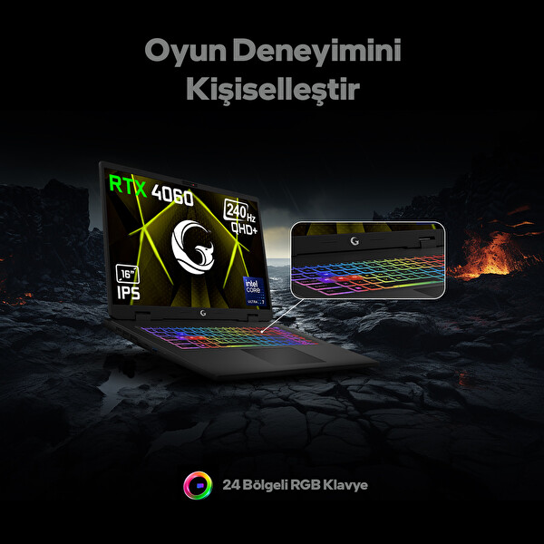 Game Garaj Slayer R9M-5060 C1 AMD R9 8940HX 32GB RAM 1TB SSD RTX5060 16