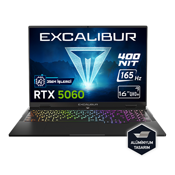 Excalibur G915 Intel Core Ultra AI 7-356H 16GB 2TB RTX5060 165HZ 16