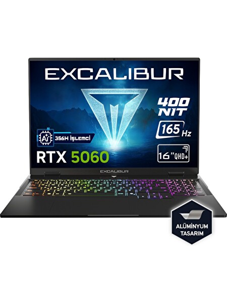 Excalibur G915 AI Intel Core Ultra 7-356H 24GB 2TB RTX5060 165HZ 16