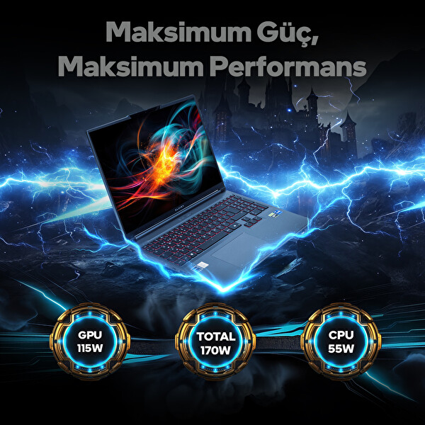 Game Garaj Slayer X7T-5070 V2.12 C7 Intel i7 14650HX 16GB RAM 1TB SSD RTX5070 16