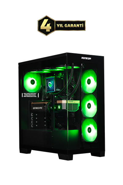 Monster Tulpar TD3 V3.3.5 AMD Ryzen 7 7800x3D B850 Anakart 32 GB RAM 1 TB SSD RTX 5080 FreeDOS Masaüstü Oyun Bilgisayarı - Siyah