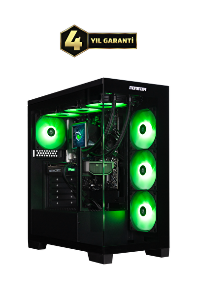 Monster Tulpar TD3 V3.3.4 AMD Ryzen 7 9700X B850 Anakart 16 GB RAM 1 TB SSD RTX 5070 FreeDOS Masaüstü Oyun Bilgisayarı - Siyah