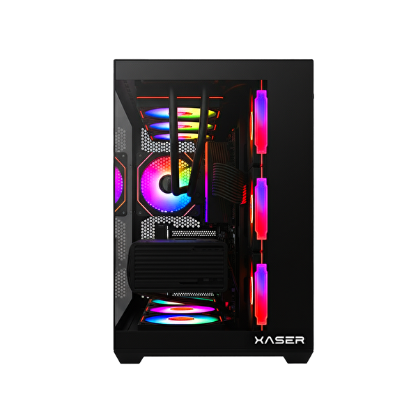 Xaser Venus X10 Ryzen 7 9800X3D 16 GB DDR5 RAM 512 GB M.2 NVMe SSD 8 GB RTX5050 Sıvı Soğutmalı FreeDOS Masaüstü Oyun Bilgisayarı
