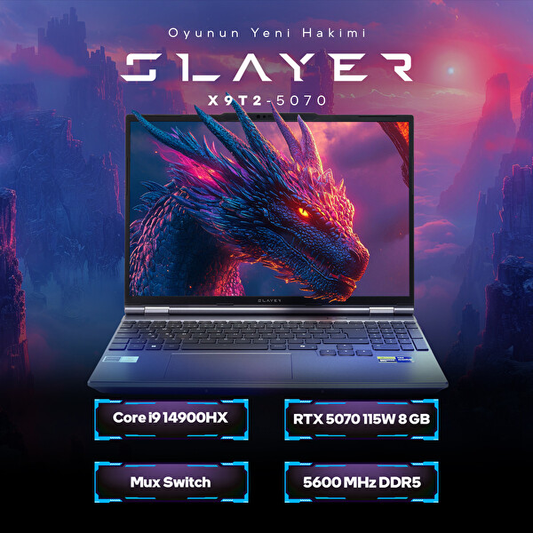Game Garaj Slayer X9T2-5070 C3 Intel Core i9 14900HX 15.3