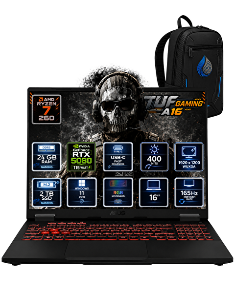 Asus TUF Gaming A16 AMD Ryzen 7 260 16