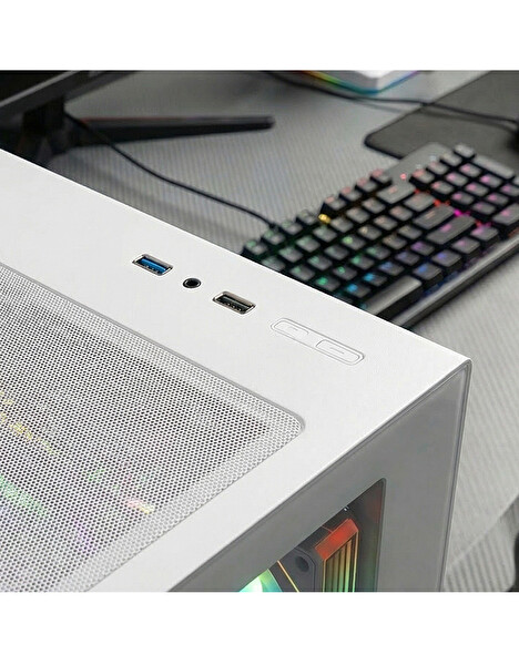 Zeiron Mini X32 AMD Ryzen 5 7500F-MSI A620M-B- Geforce Rtx 5060 X2 Ice-1TB M.2-16GB DDR5 Beyaz-Oem Oyuncu Paket