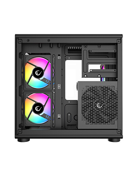 Zeiron GTA-VI Mini AMD Ryzen 5 7500F-MSI A620M-B Geforce RTX 5060 X2 ICE-512GB M.2-16GB DDR5 Siyah-Oem Oyuncu Paket