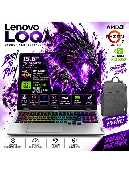 Lenovo LOQ AMD Ryzen7 250 32 GB RAM 1 TB 15.6