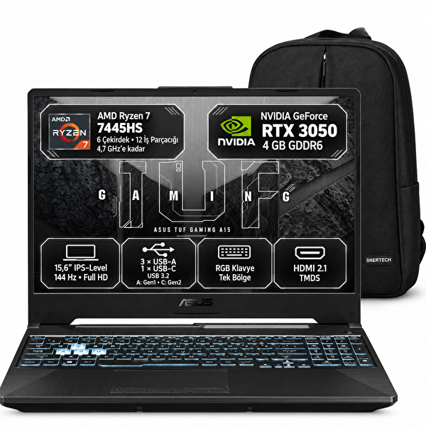 Asus TUF Gaming A15 FA506NCG-HN266S2 Ryzen 7 7445HS 15.6