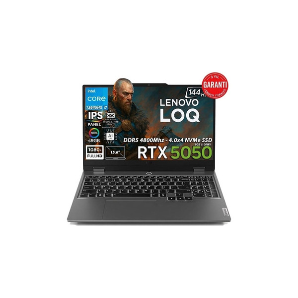 Lenovo LOQ 15IRX10A12 Intel Core i7-13645HX 64 GB RAM 512 GB SSD RTX5050 W10 Home 15.6