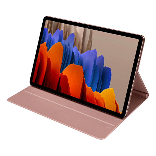 Samsung Galaxy Tab S8 5G Antimikrobiyal Kaplamalı Kapaklı Pembe Tablet Kılıfı BT630