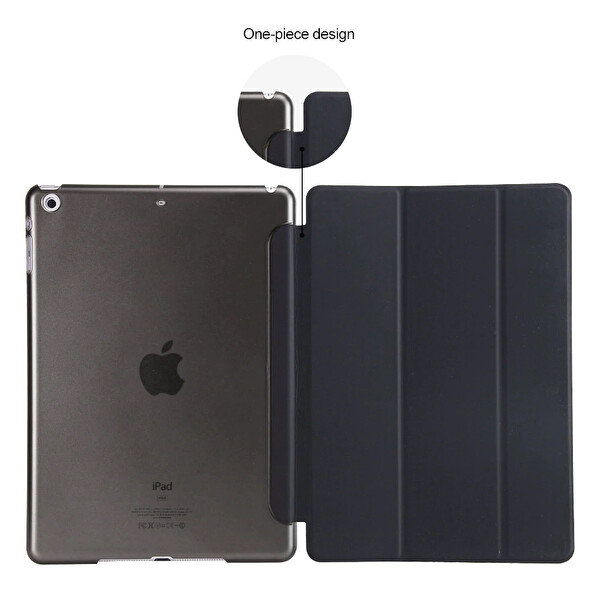 Microsonic Apple Ipad 9.7 2017 (a1822-a1823) Smart Case Ve Arka Kılıf Siyah