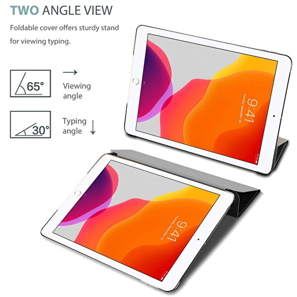 Microsonic Apple Ipad 10.2'' 7. Nesil (a2197-a2200-a2198) Smart Case Ve Arka Kılıf Gold