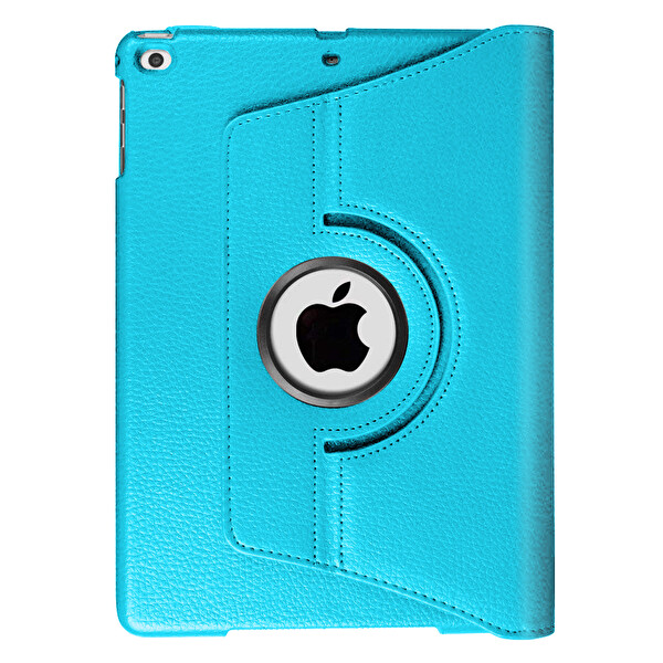 Microsonic Apple Ipad 9.7 2018 (a1893-a1954) Kılıf 360 Dönerli Stand Deri Mavi