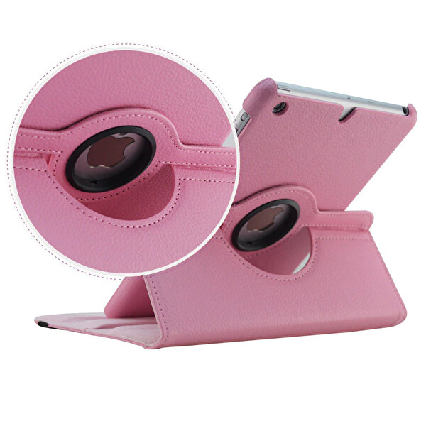 Microsonic Apple Ipad 9.7 2018 (a1893-a1954) Kılıf 360 Dönerli Stand Deri Mavi