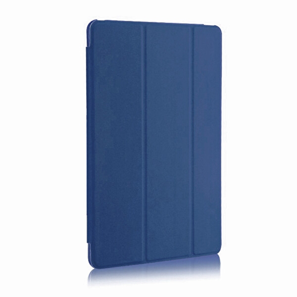 Microsonic Apple Ipad Pro 12.9'' 2020 4.nesil Kılıf, (a2229-a2069-a2232) Slim Translucent Back Smart Cover Lacivert