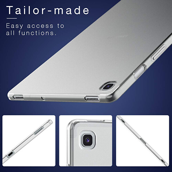 Microsonic Samsung Galaxy Tab S5e 10.5'' T720 Kılıf Transparent Soft Beyaz