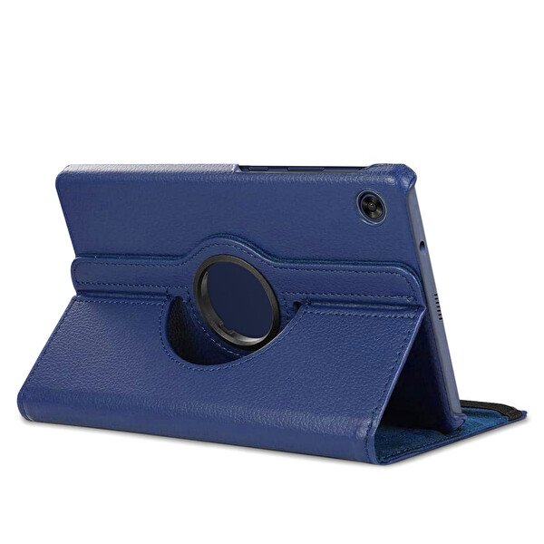 Microsonic Huawei Matepad T8 8'' Kılıf 360 Rotating Stand Deri Lacivert