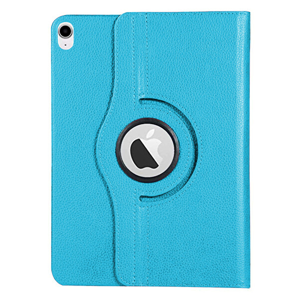 Microsonic Apple Ipad Air 4 (2020) Kılıf 360 Rotating Stand Deri Mavi