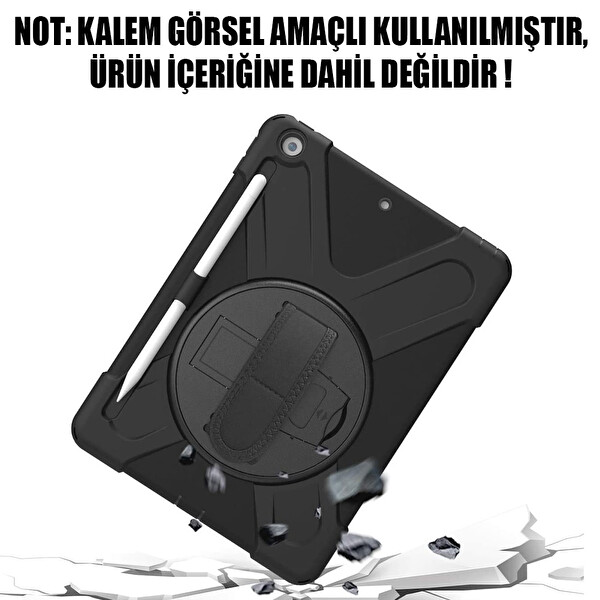 Microsonic Apple Ipad Air 5.nesil 2022 Kılıf (a2588-a2589-a2591) Heavy Defender Siyah