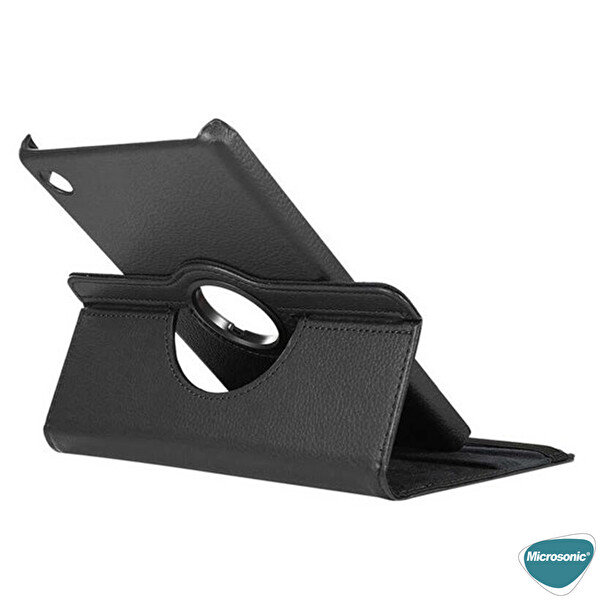 Microsonic Lenovo Tab M10 Tb-x505f 10.1` Kılıf, (za4g0072tr) 360 Rotating Stand Deri Siyah