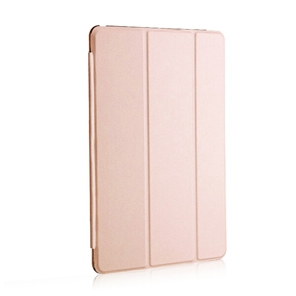 Microsonic Apple Ipad Pro 12.9'' 2021 5. Nesil Kılıf (a2378-a2461-a2379-a2462) Slim Translucent Back Smart Cover Rose Gold