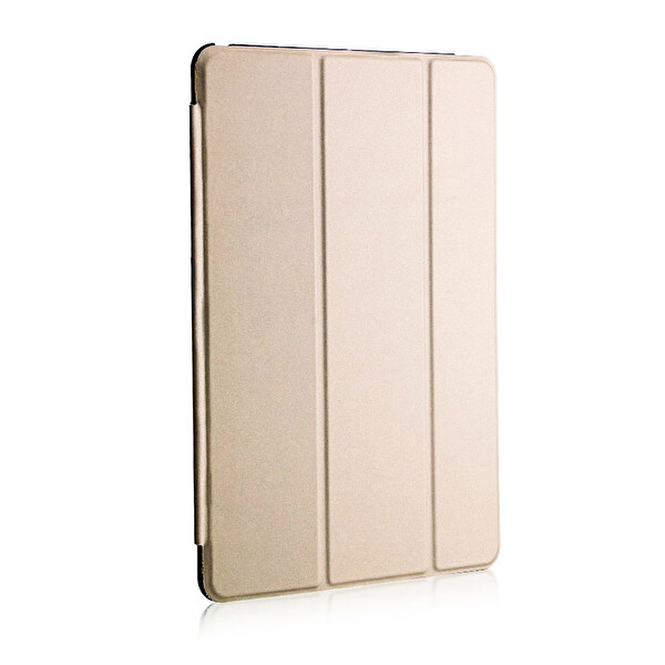Microsonic Apple Ipad Pro 12.9`` 2022 6. Nesil Kılıf (a2436-a2764-a2437-a2766) Slim Translucent Back Smart Cover Gold