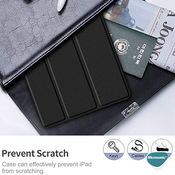 Microsonic Huawei Matepad Se Kılıf Slim Translucent Back Smart Cover Mor