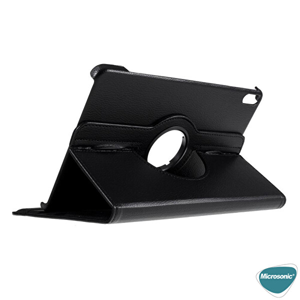 Microsonic Honor Pad X9 Kılıf 360 Rotating Stand Deri Mavi