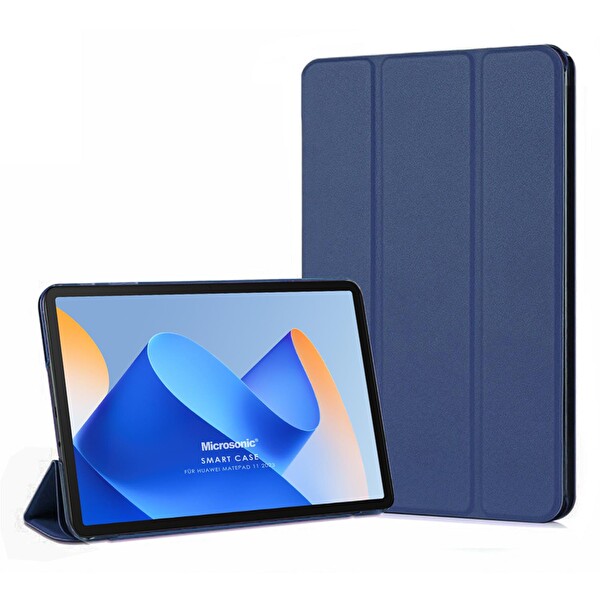 Huawei Matepad 11.5 Kılıf Slim Translucent Back Smart Cover Lacivert