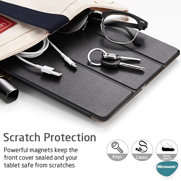 Microsonic Xiaomi Redmi Pad Kılıf Slim Translucent Back Smart Cover Mor