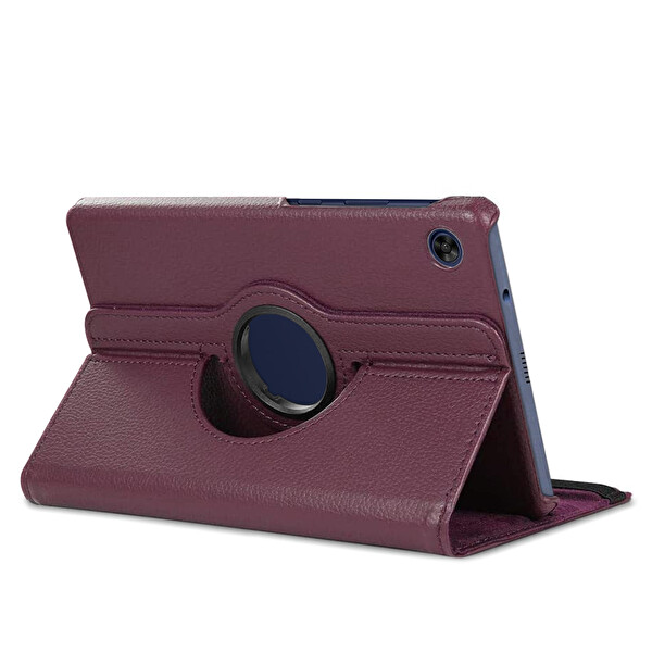 Microsonic Huawei Matepad T10s Kılıf 360 Rotating Stand Deri Mor