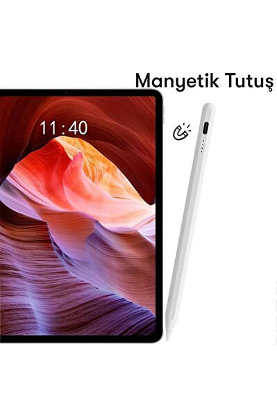 Torima P-01 Beyaz For Xiaomi Mi Pad Sensitive Stylus Pen Kapasitif Dokunmatik Kalem Çizim ve Tasarım Kalemi