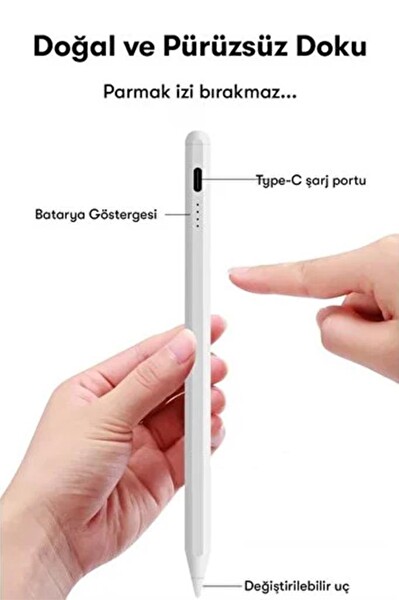 Torima P-01 Beyaz For Xiaomi Mi Pad Sensitive Stylus Pen Kapasitif Dokunmatik Kalem Çizim ve Tasarım Kalemi