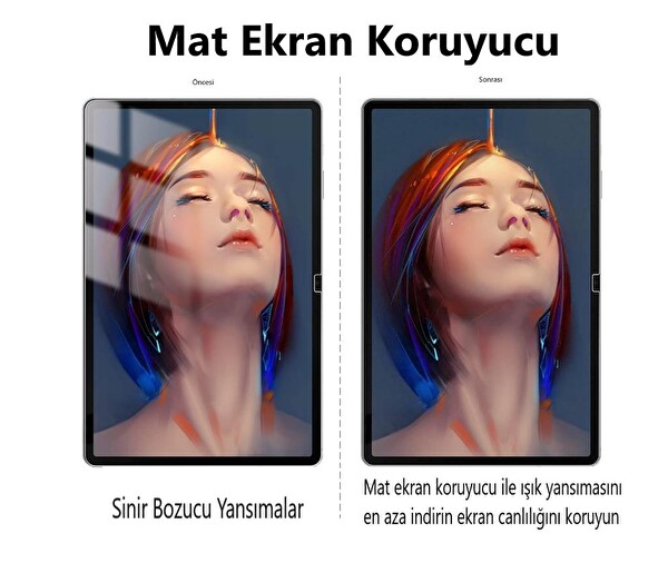 Philips M9 Plus Mat Ekran Koruyucu 10.1 İnç Nano Esnek Şeffaf 2
