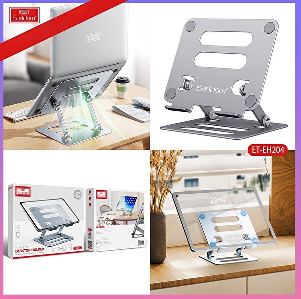 Earldom EH204 Ayarlanabilir Metal Laptop ve Tablet Standı