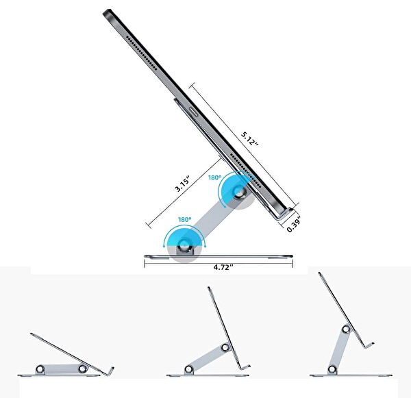 Earldom EH204 Ayarlanabilir Metal Laptop ve Tablet Standı