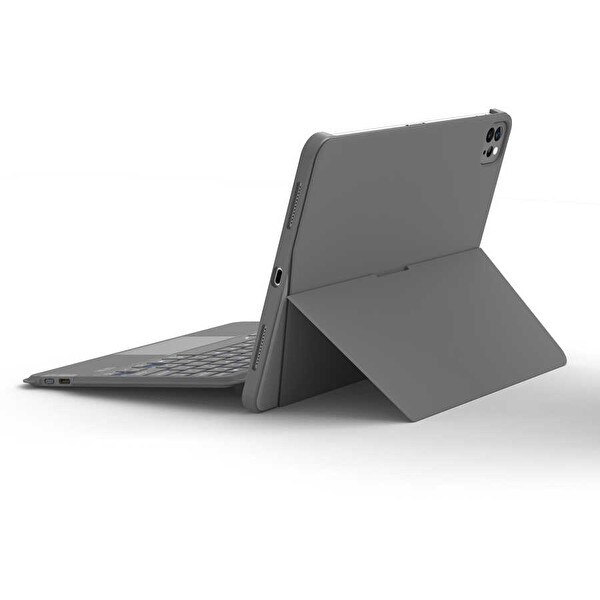 Wiwu Apple iPad Air 11 2024 Wiwu Combo Led Işıklı Magnetik Standlı Klavyeli Kılıf